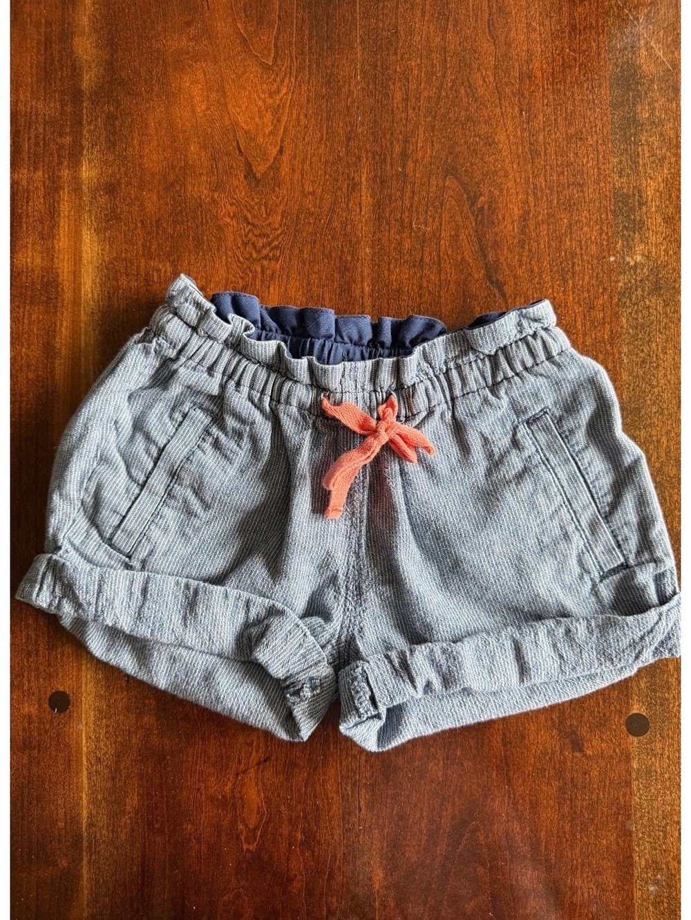 Crew Cuts Girls' Blue Cotton Shorts Size 5